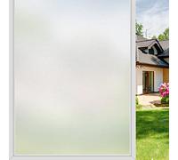 Diboniur Window Film, Frosted Glass Film For Window,Window Film Privacy Anti-UV,Self-Adhesive Opaque Window Film,Glass Frosting Film With No Glue For Bathroom,Bedroom,Kitchen,Office,45 * 200cm, White