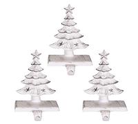 Dibor 3 Cast Iron Christmas Tree Stocking Holder Hanging Hooks - 1kg
