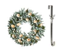 Dibor 35cm Crocus & Berry Christmas Wreath with Stag Wreath Hanger in Green Dibor Green