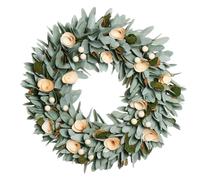 Dibor 35cm Crocus & Berry Xmas Decor Front Door Wreath Christmas Wreath in Green Dibor Green