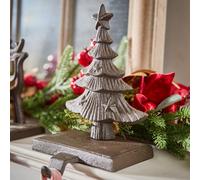 Dibor Antique Brown Christmas Tree Decorative Stocking Hook Fireplace Stocking Holder Christmas Stocking Holder