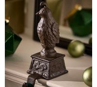 Dibor Antique Brown Partridge Decorative Stocking Hook Fireplace Stocking Holder Christmas Stocking Holder