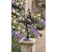 Dibor Antique Outdoor Garden Decoration Armillary Sphere Ornament in Brown Dibor Brown