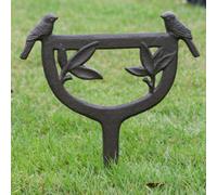 Dibor Antique Style Cast Iron Birds Country Doorstep Shoe Boot Scraper in Brown | Size: Medium Dibor Brown Medium