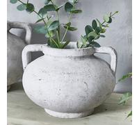 Dibor Antique Style Medium Grey Pelike Flower Vase H24 X Dia32Cm