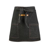 Dibor Artists Apron Black Denim Finish Craft Apron with Pockets (Half)