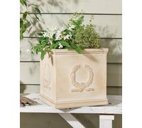 Dibor Beige Medium Planter Fibreclay Summer Outdoor Garden Planter Plant Pot Dibor Beige M