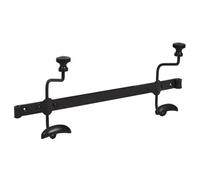 Dibor Black Coat Hooks Wall Mounted Coat Rack Door Hooks Recycled Cast Iron Matte Black Finish Vintage Style Kitchen Hallway Porch Storage Pegs Traditional Style Home Storage Accessory (Two Hooks)