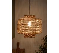 Dibor Boxed Diamond Woven Natural Pendant Ceilling Light Shade H31 x D34cm Dibor Natural