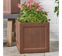 Dibor Brown Medium Fibreclay Summer Outdoor Garden Planter Plant Pot Dibor Brown M