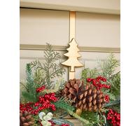 Dibor Brushed Gold Tree Over Door Christmas Decoration Wreath Hanger Hook Dibor Gold