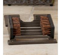 Dibor Cast Iron Combination Outdoor Garden Boot Brush Jack & Scraper in Brown | Size: Medium Dibor Brown Medium
