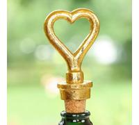 Dibor Cast Iron Gold Heart Design Oil Bottle Stopper Gift Idea