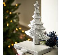 Dibor Cast Iron Silver Christmas Tree Decorative Stocking Hook Fireplace Stocking Holder Christmas Stocking Holder