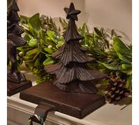 Dibor Christmas 3D Tree Decorative Stocking Hook Christmas Stocking Holder in Brown | Size: 1 Pack Dibor Brown 1 Pack