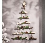 Dibor Christmas Hanging Shooting Star Tree Ladder 70cm in White Dibor White