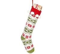 Dibor Christmas Stocking Fair Isle Sweater Knitted Stocking - 24" (BJ04)