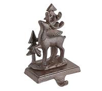 Dibor Christmas Stocking Holder Cast Iron 1.4kg Reindeer Stag Deer Hanging Hook Recycled Metal Xmas Stocking Holder