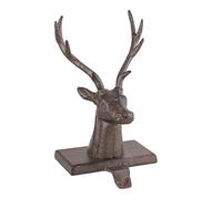 Dibor Christmas Stocking Holder Cast Iron Metal Hook - 1kg (Reindeer Bust)