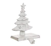 Dibor Christmas Stocking Holder Cast Iron Metal Hook - 1kg (White Tree) | Cast Iron, Recycled Metal, Passed Base, Weighted, Mantelpiece, Windowsill, Stocking Hanger