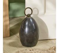 Dibor Contemporary Black Marble Door Stopper Heavy Weight Decorative Door Stop Dibor Black