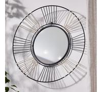 Dibor Contemporary Boho Style Indoor Bathroom Mirror Wall Mirror Living Room Bedroom Hallway Mirror 58Cm