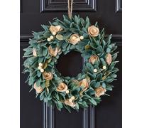 Dibor Crocus & Berry Festive Decor Front Door Christmas Wreath 35cm in Green Dibor Green