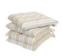 Dibor Cushion Seat Pad Set of 4 Striped Dining Chair Cushions