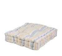 Dibor Extra Large Blue Striped Outdoor Floor Cushion Garden Mattress Seat Pad