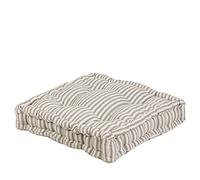 Dibor Extra Large Grey Striped Indoor Floor Cushion Mattress Seat Pad