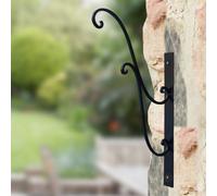 Dibor Extra Large Ornate Black Outdoor Garden Bird Feeder Hanging Wall Bracket