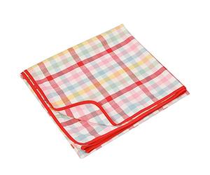 Dibor Extra Large Picnic Blanket Water Resistant Outdoor Garden Gingham Picnic Rug Beach Mat Alfresco Dining Afternoon Tea Accessory (Rainbow)