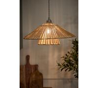 Dibor Fanned Natural Home Decor Ceiling Light Shade H20 X D48Cm