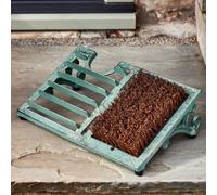 Dibor Traditional Style Fern Green Outdoor Garden Brush Boot Scraper | Size: Medium Dibor Green Medium