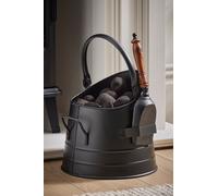 Dibor Fireside Black Coal, Log Storage & Kindling Bucket with Shovel H27 x W26cm Dibor Black