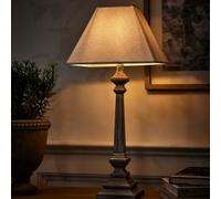 Dibor French Style Table Lamp E14 Brushed Wood Desk Lamp With Linen Shade Bedside Table Lamp