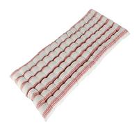 Dibor Garden Bench Cushion Red Stripe Print 100% Cotton 2 Seater Seat Pad