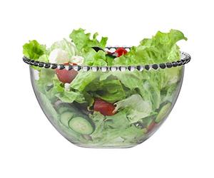 Dibor - Glass Beaded Edge Piece Bella Perle Salad Bowl