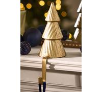 Dibor Gold Fir Tree Stocking Hook for Fireplace Christmas Stocking Holder | Size: 1 Pack Dibor Gold 1 Pack