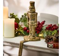 Dibor Gold Nutcracker Decorative Stocking Hooks Stocking Holder