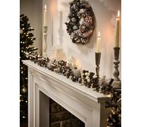 Dibor Golden Glow Light Up Xmas Table Decoration Christmas Garland 1.8m | Size: Large Dibor Multicolor Large