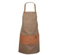 Dibor Green Canvas Garden Apron with Tool Belt Pockets Full Length Apron
