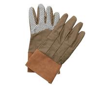 Dibor Green Canvas Gardening Gloves Heavy Duty Work Gloves with Grips | Garden Gloves, Gardening Gift