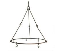 Dibor Hanging Herb Drying Rack Vintage Style Cast Iron Hanging Dryer with Hooks for Herbs & Flowers Rustic Cottagecore Vintage Boho Style Kitchen Accessory