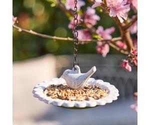 Dibor Language Vintage Style Hanging Outdoor Garden Decor Flower Bird Feeder