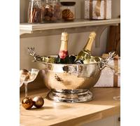 Dibor Large Stag Champagne & Wine Bottle Cooler Christmas Party Ice Bucket H28 x W49 x D36cm in Silver Dibor Silver