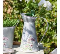 Dibor Lavender Meadow Metal Pitcher Jug Flower Vase