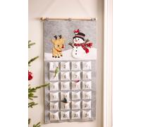 Dibor Luxury Countdown Snowman Reindeer Christmas Advent Calendar for Kids in White Dibor White