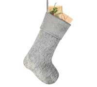 Dibor Luxury Festive Full Faux Fur Stocking with Strong Hanging Loop