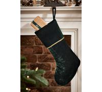 Dibor Luxury Green Knightsbridge Velvet Xmas Gift Christmas Stocking | Size: Medium Dibor Green Medium